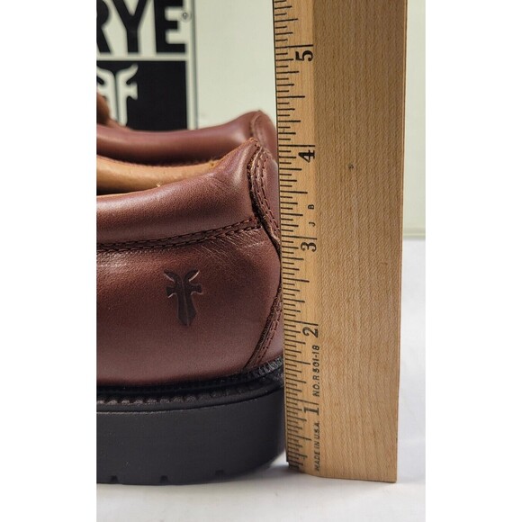 Frye Perth Brown Distressed Leather Oxford Dress Shoes Men's 7.5 84425 NOS W Box - Picture 12 of 14